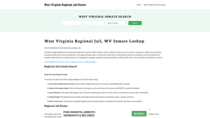 West Virginia Regional Jail, WV Inmate Roster, Offender Search