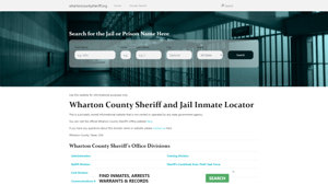 Wharton County Sheriff and Jail Inmate Locator