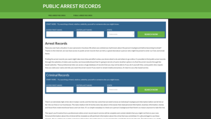 Arrest Records | Get Instant Reports On People