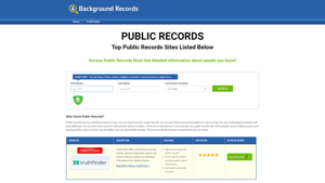 Top Public Records Sites for searching - Public Records Reviews