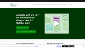 Access to birth and early life information is changing - Birth Information & Tracing