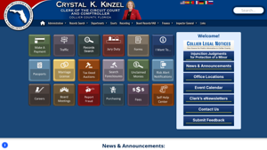 Crystal K. Kinzel – Clerk of the Circuit Court & Comptroller for Collier County, Florida