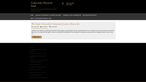 Colorado Record Seal – We Seal and Expunge Colorado Criminal Justice Records