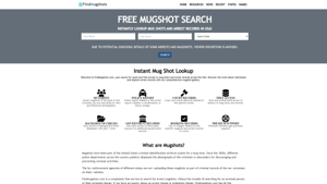 Free Mugshot Search Online | Find Mugshots - Instant Mug Shot Lookup