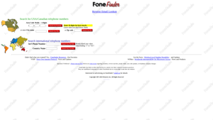 Fone Finder query form