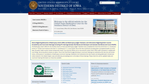 SOUTHERN DISTRICT OF IOWA | United States Bankruptcy Court