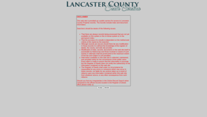 Lancaster County Online Record System