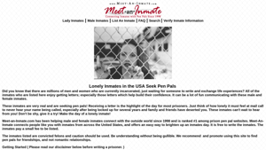 Meet-An-Inmate.com - Male and Female Inmates Desire Pen pals