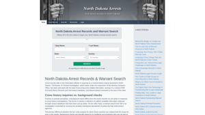 North Dakota Arrest Records and Warrant Search