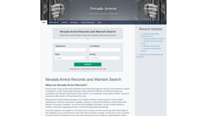 Nevada Arrest Records