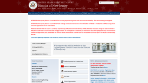 District of New Jersey | United States District Court