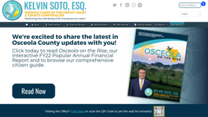 Office of Kelvin Soto, Esq., Osceola Clerk of the Circuit Court & County Comptroller – "To advance the well-being of all, one person at a time."