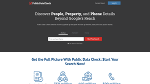 Public Data Check: People, Property and Phone Records Search & Reports