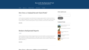 Records Background Net – Sharing Information about Public Records