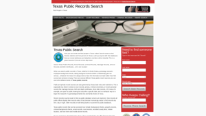 Texas Public Records Search | Searching For People in TX