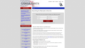 US Warrant Search: Find All Warrants Nationwide