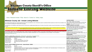 Whitman County Jail - Inmate Listing Website