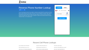 Reverse Phone Number Lookup | Phone Number Search | ZLOOKUP