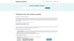 Yerington City Jail, NV Inmate Search, Jail Roster, Bookings