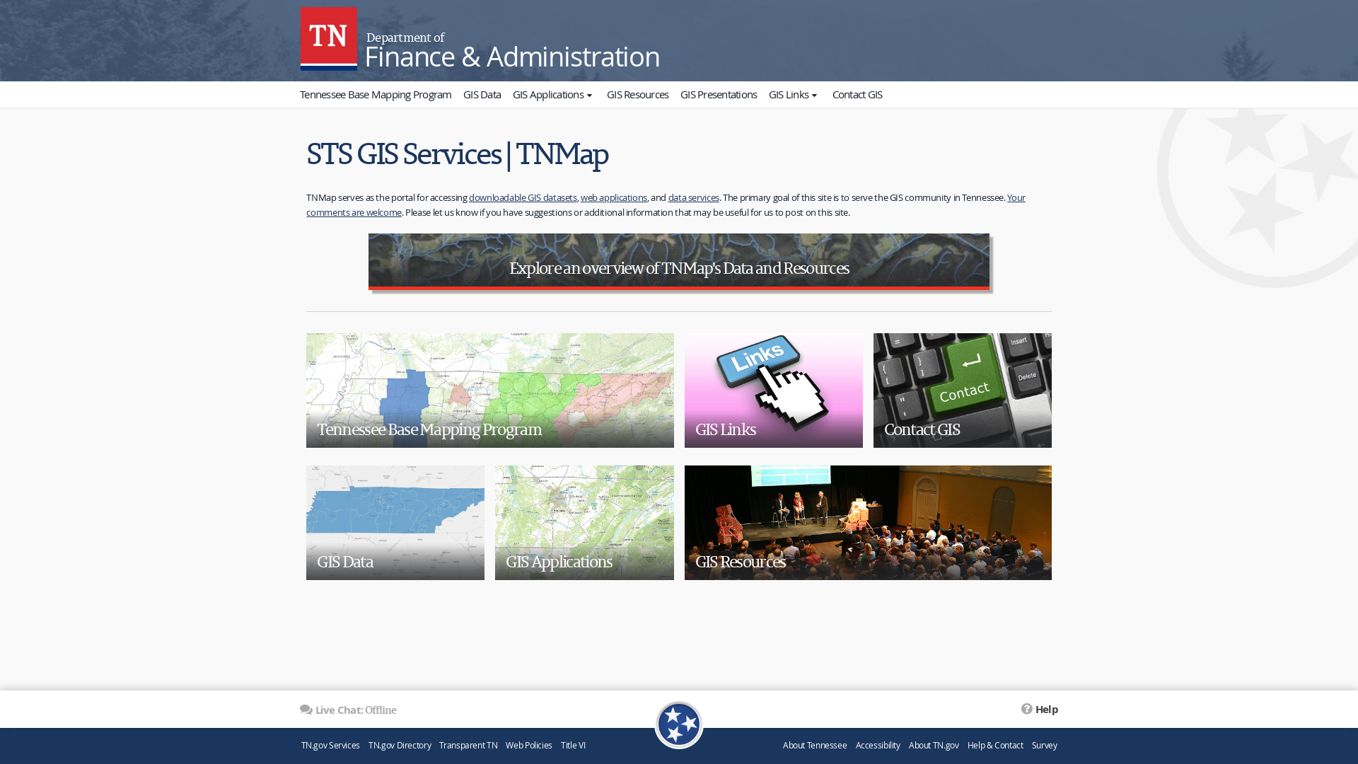 TNMap - State of Tennessee - STS GIS Services