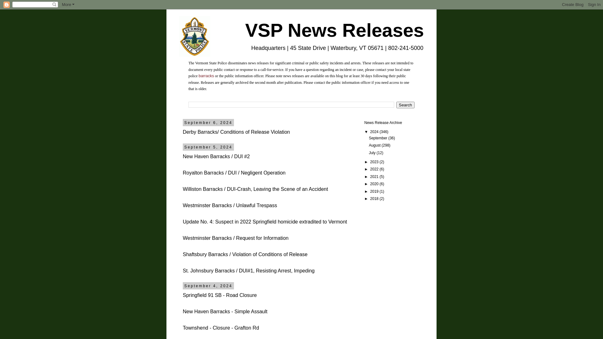 VSP News Releases