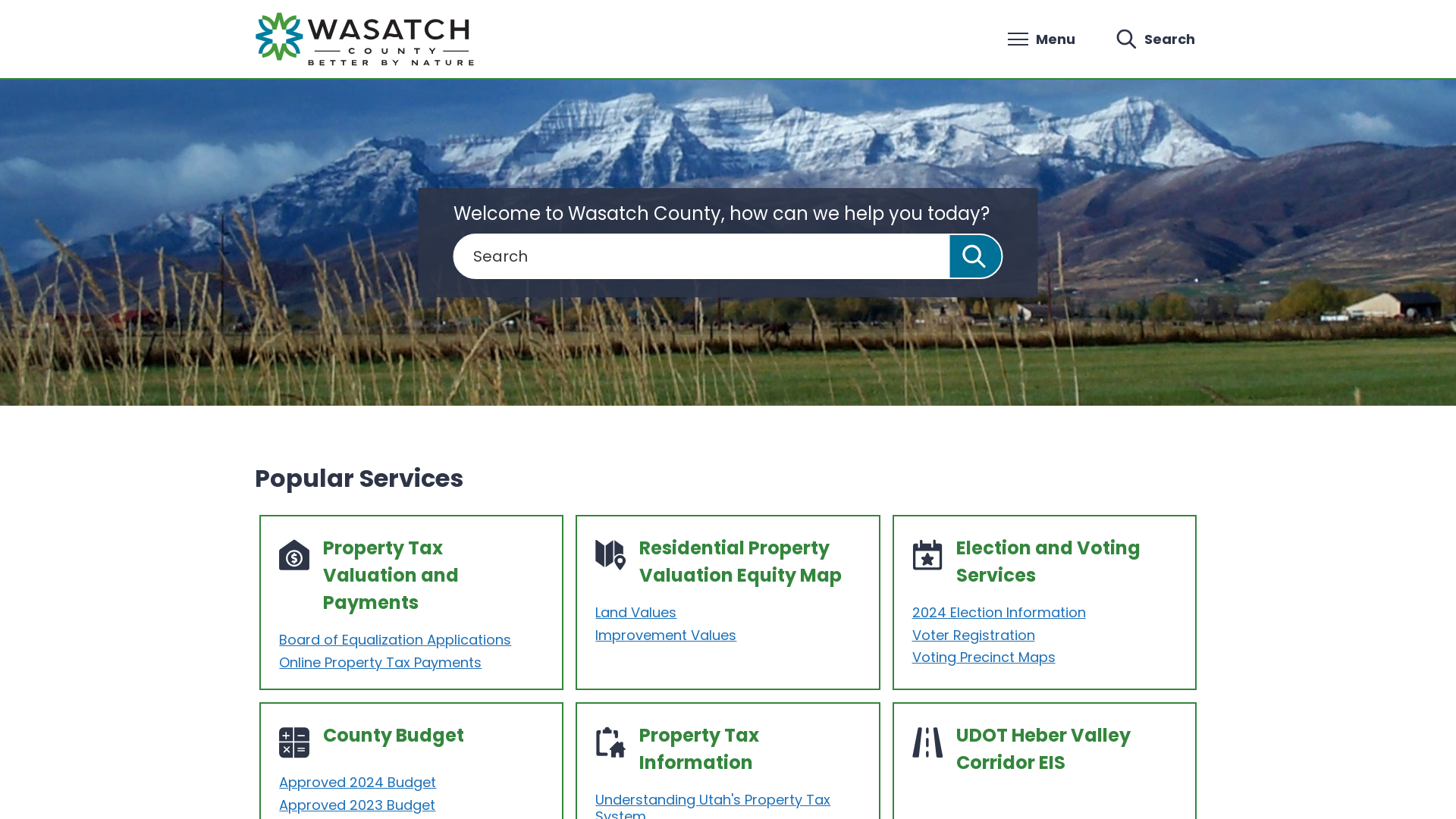 Wasatch County - Homepage – Wasatch County