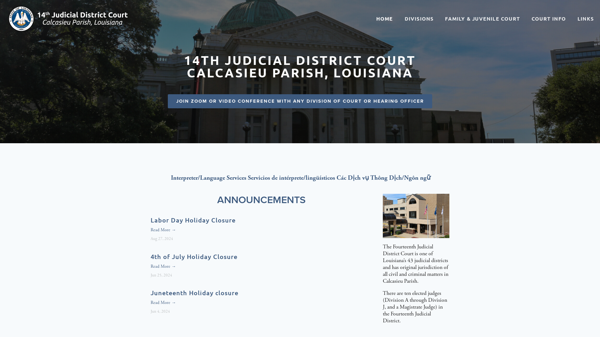 14th Judicial District Court