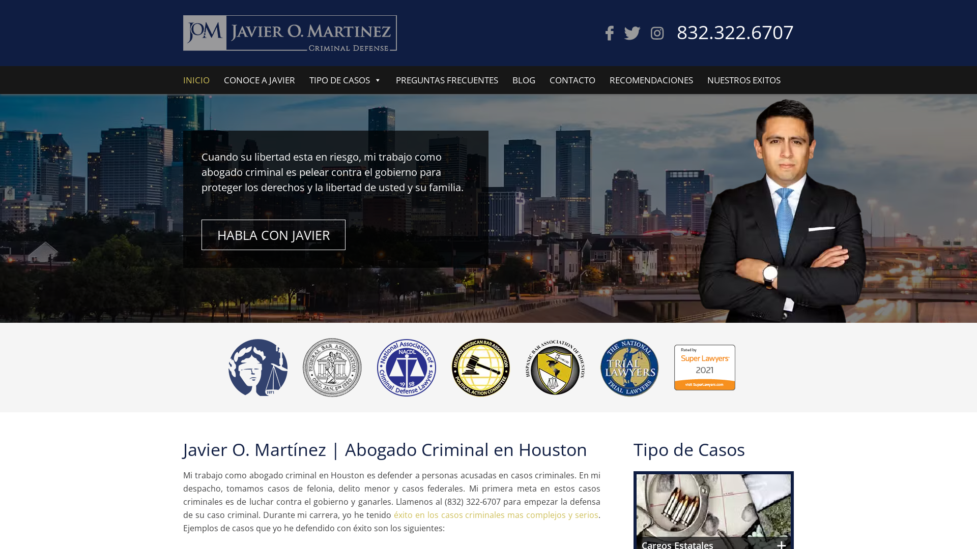 Javier O. Martínez | Abogado Criminal en Houston