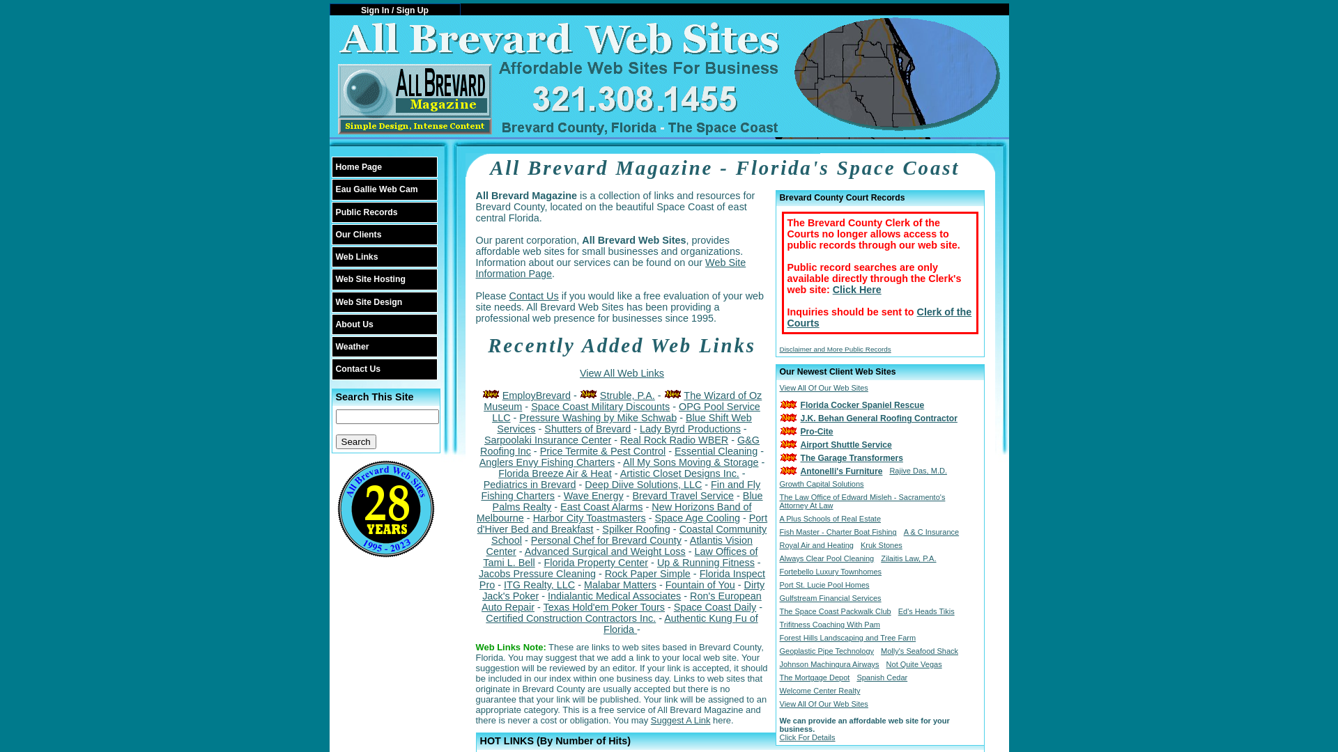 All Brevard Web Sites | Brevard County Information, Public Records, Web Hosting, Web Design