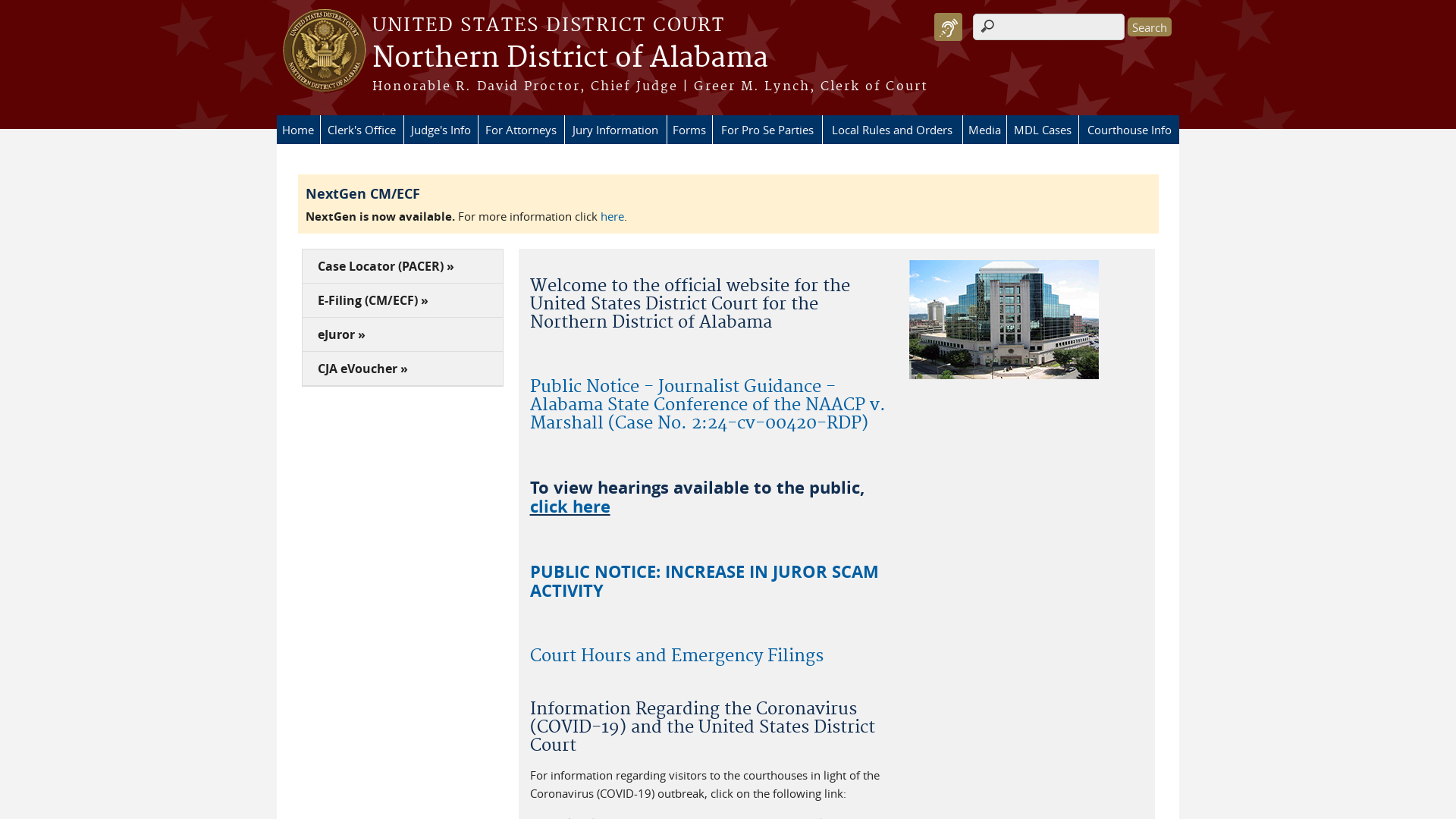 Northern District of Alabama | United States District Court