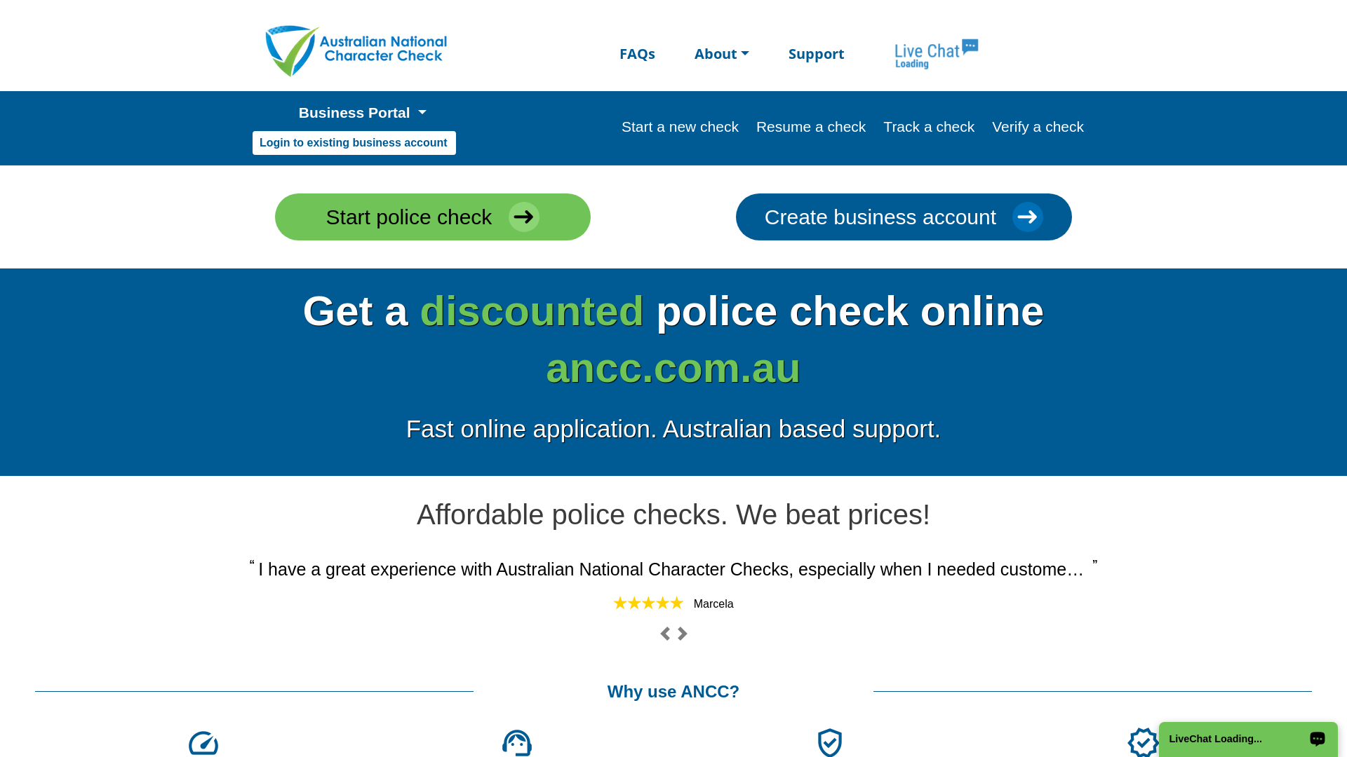 National police checks online | Discount police check | ANCC