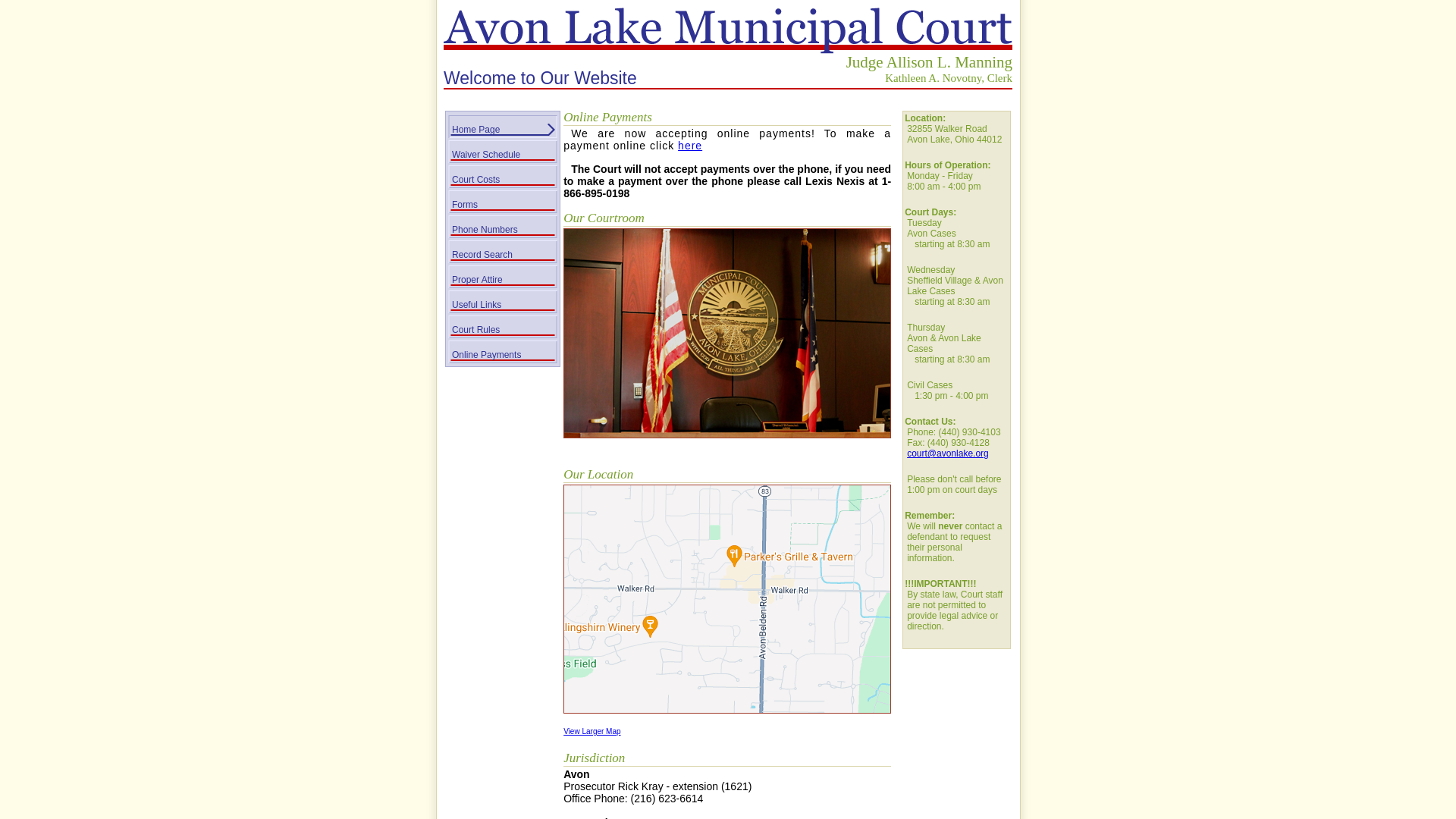 Home - Avon Lake Municipal Court