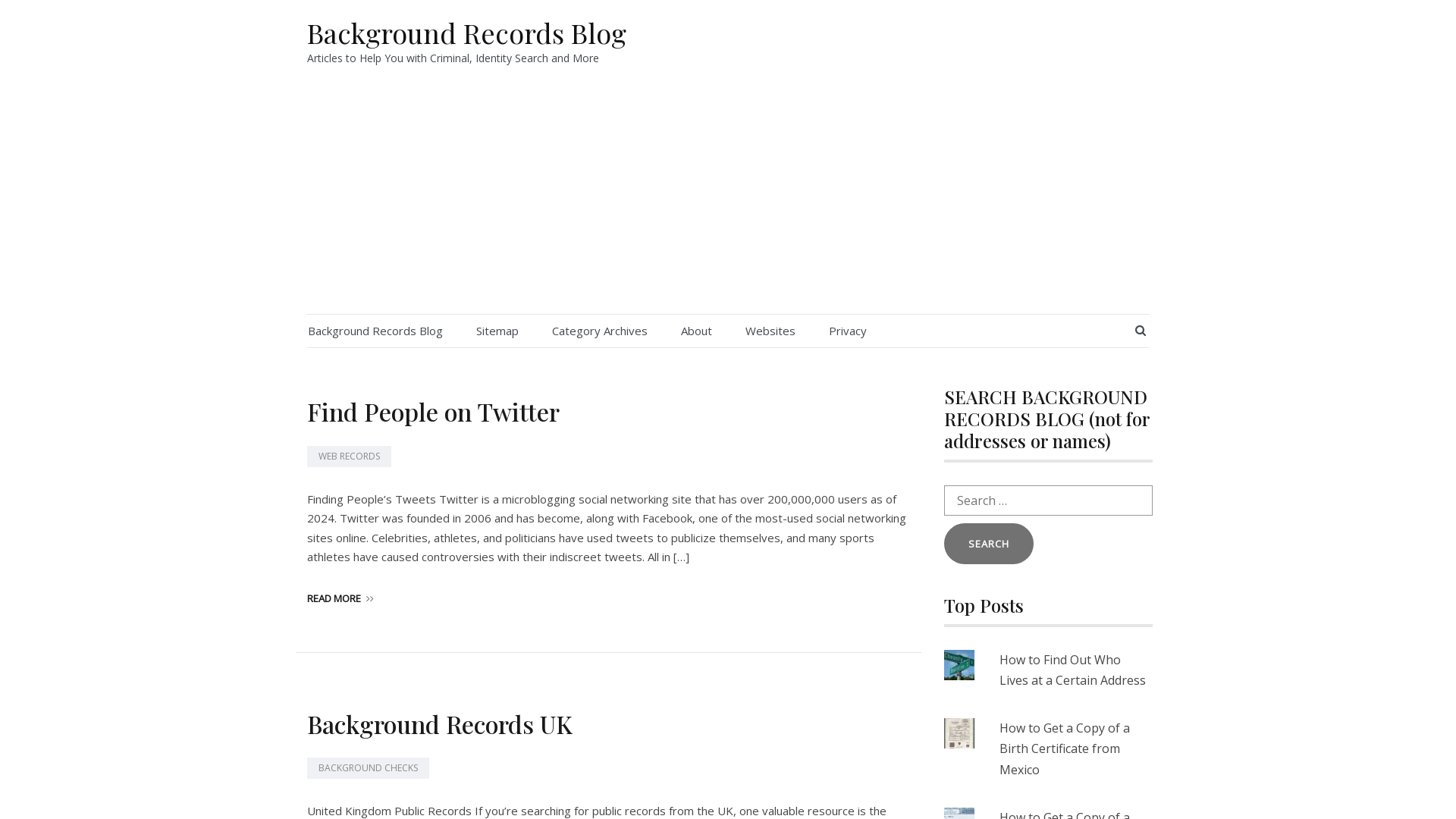 Background Records Blog – Articles to Help You with Criminal, Identity Search and More