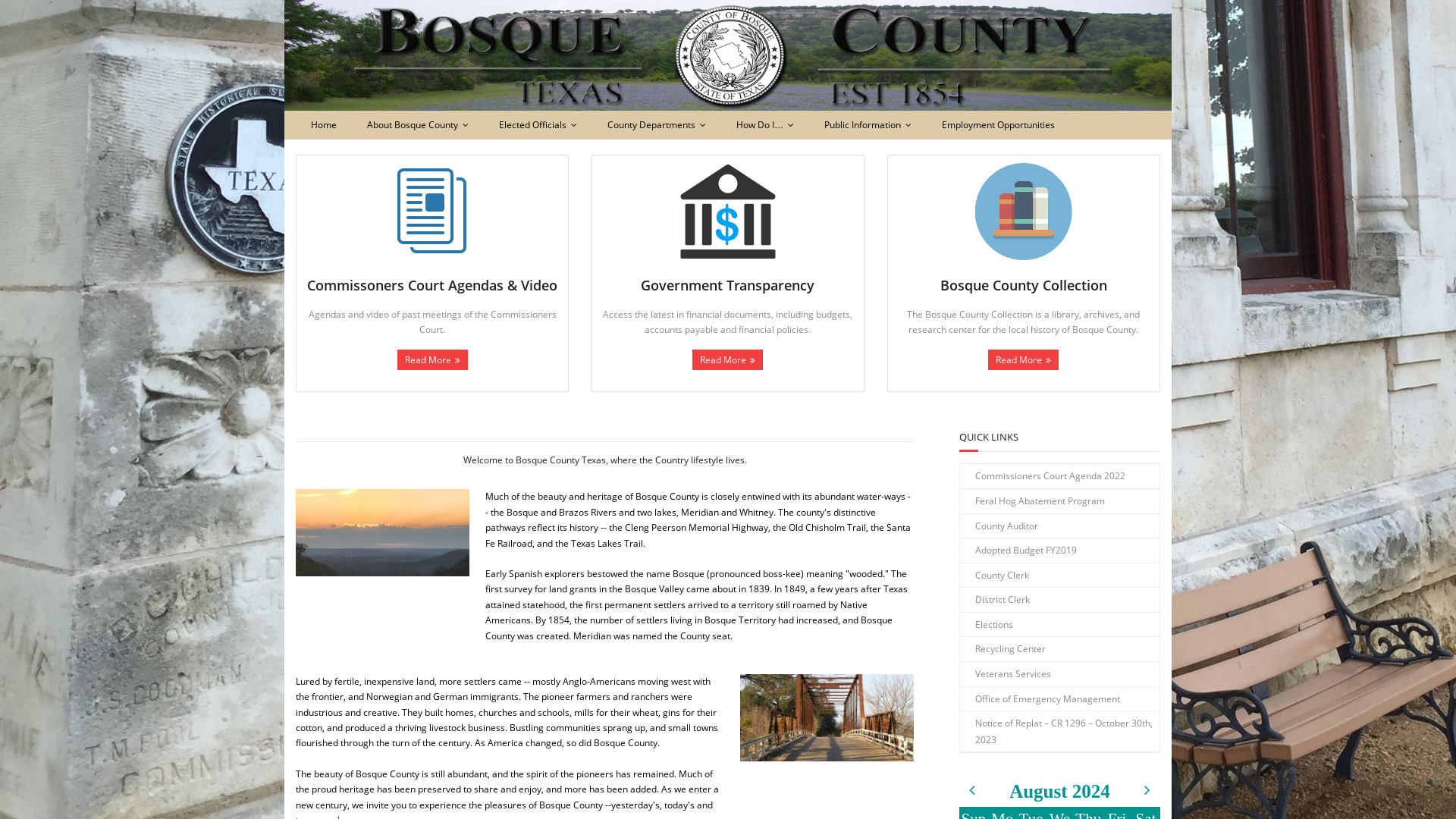 Bosque County Texas – Online Portal for Bosque County Texas Government