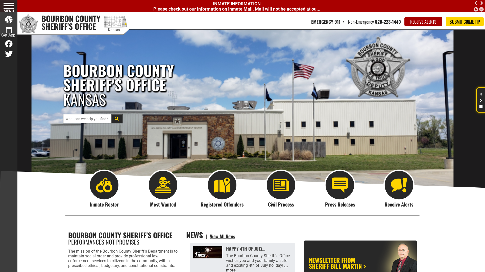 Bourbon County KS Sheriff’s Office