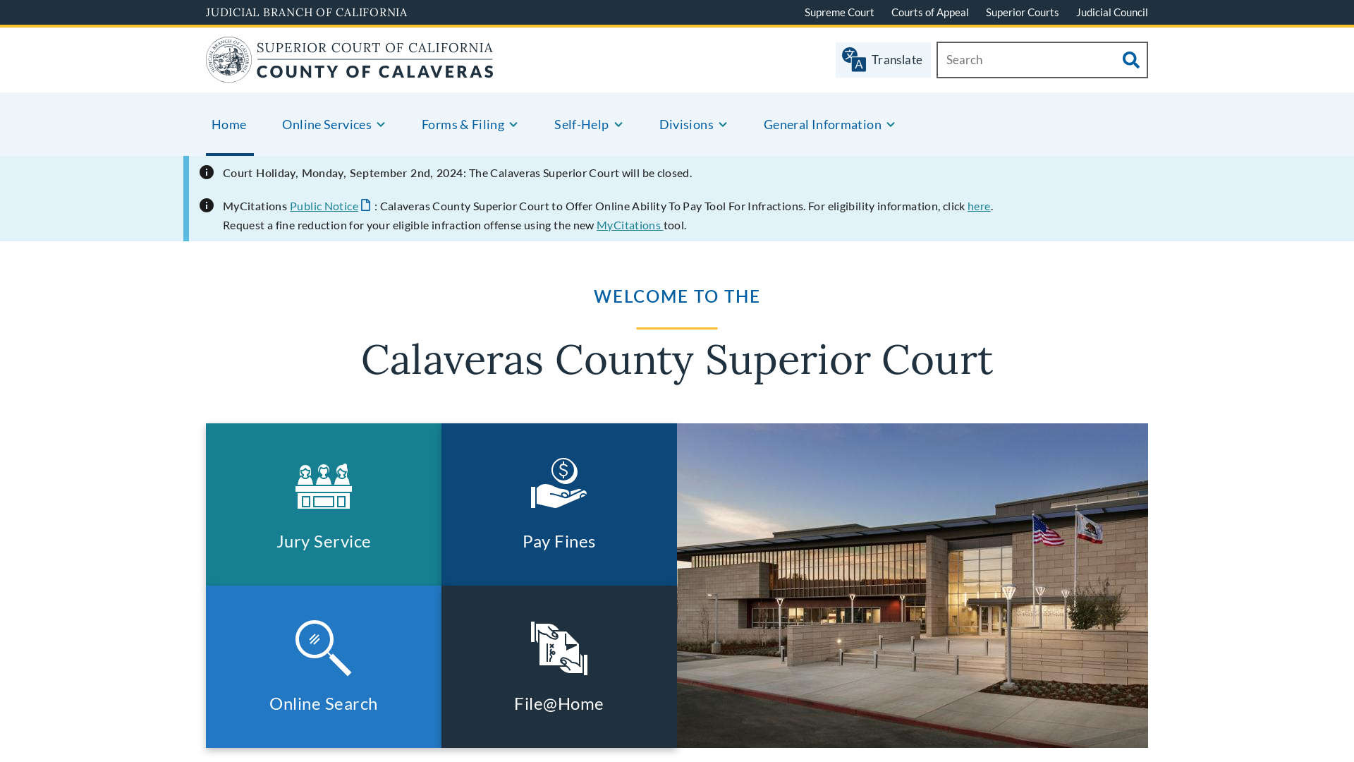 Home | Superior Court of California | County of Calaveras