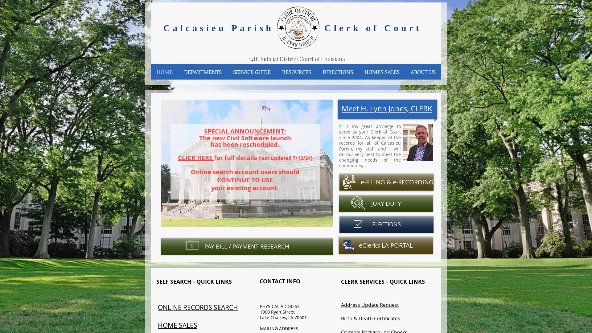 HOME | Calcasieu Clerk