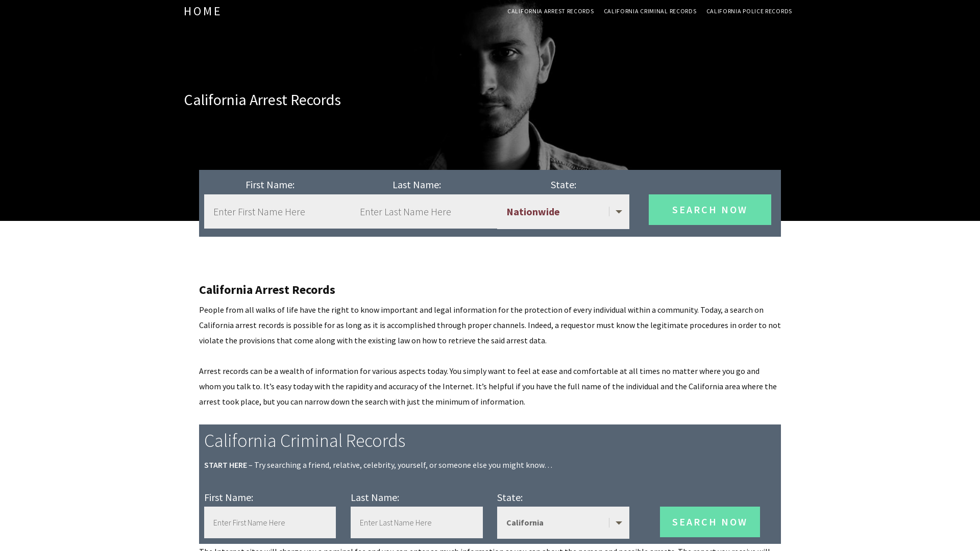 California Arrest Records | Get Instant Reports On People