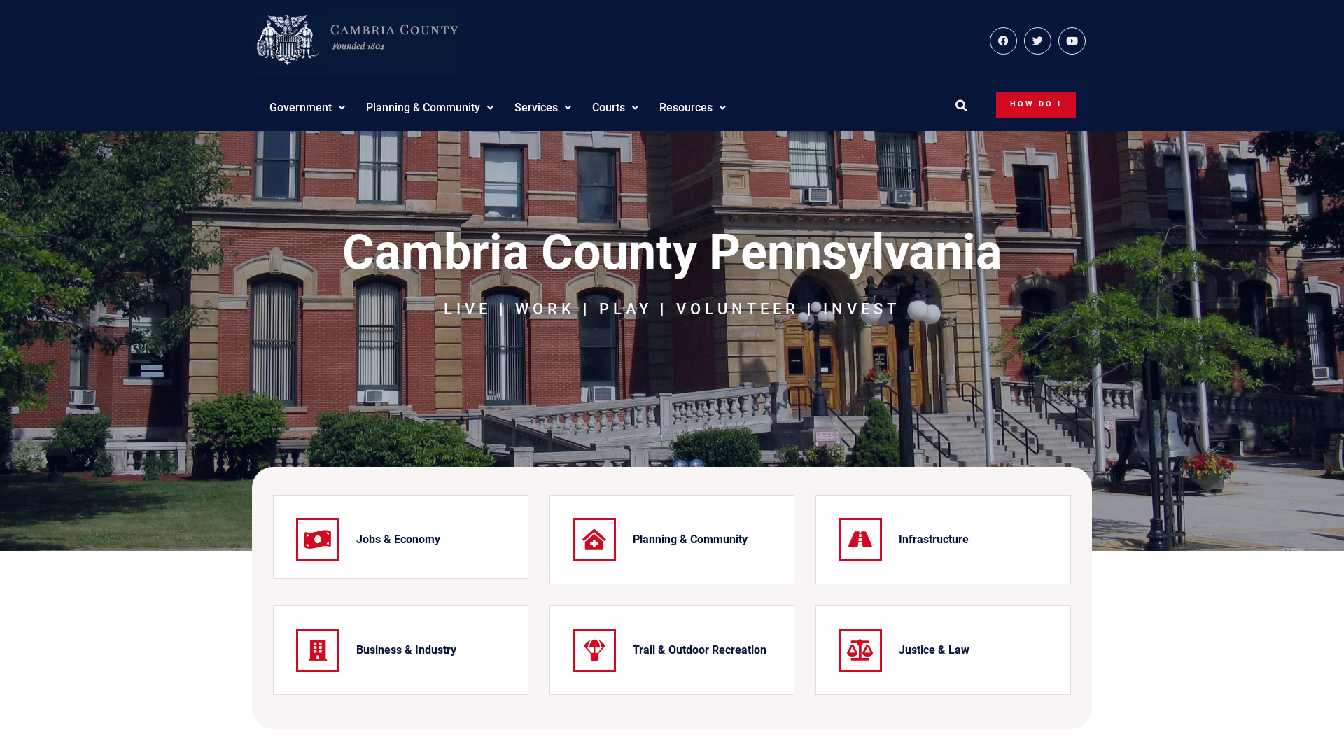 Cambria County Pennsylvania Government - LIVE, WORK, PLAY, INVEST