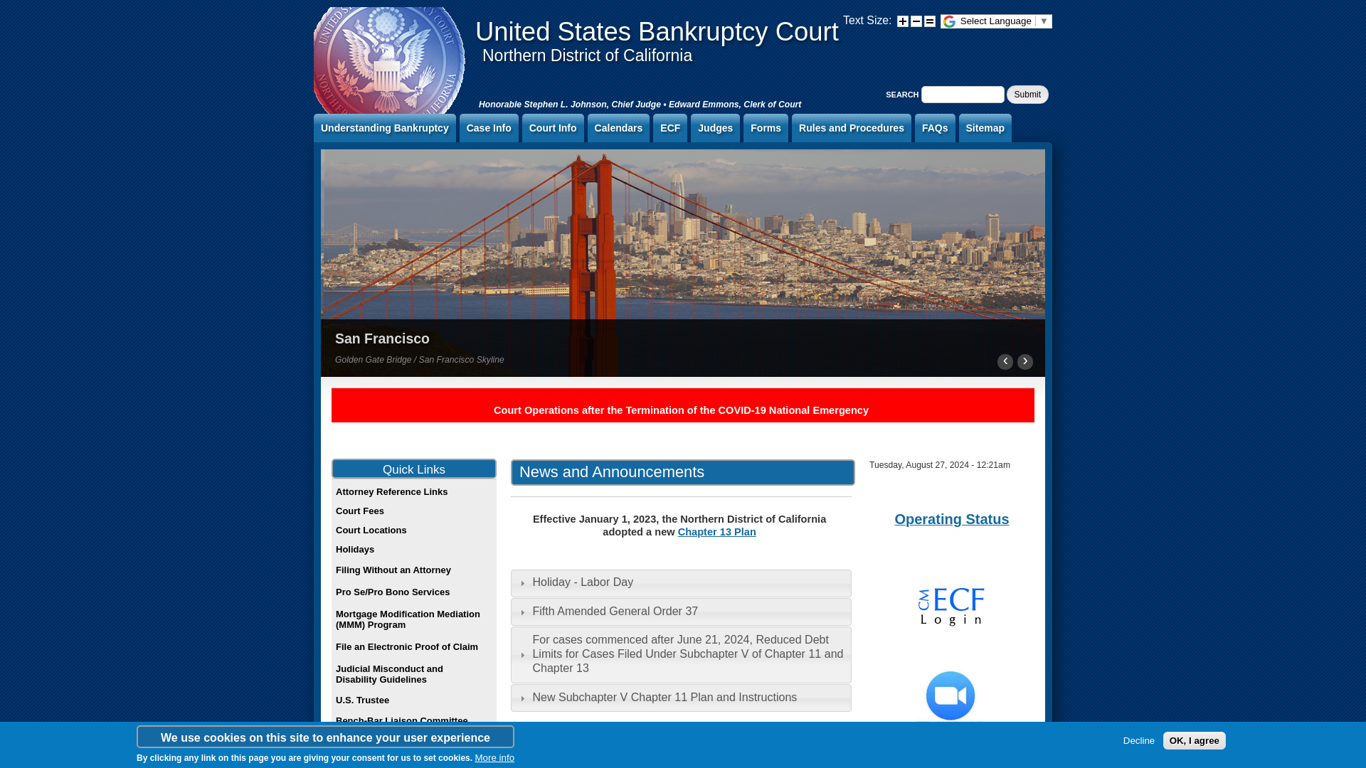 News and Announcements | United States Bankruptcy Court