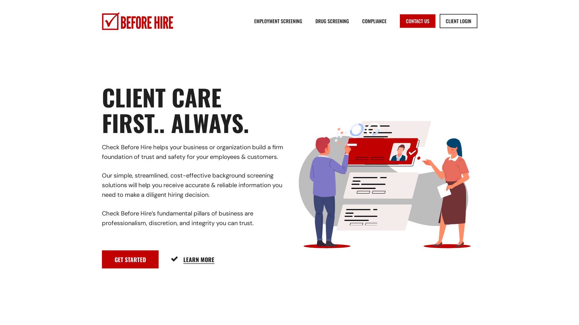 Homepage - Check Before Hire