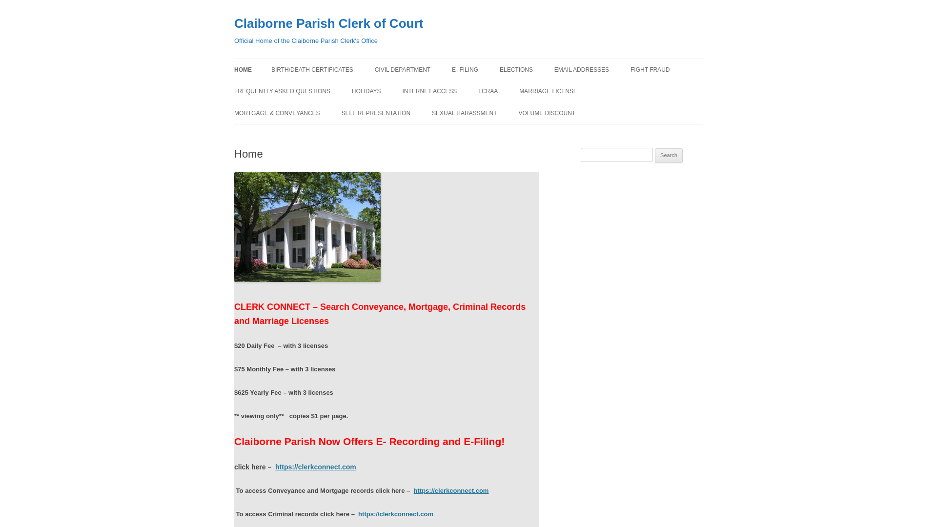 Claiborne Parish Clerk of Court