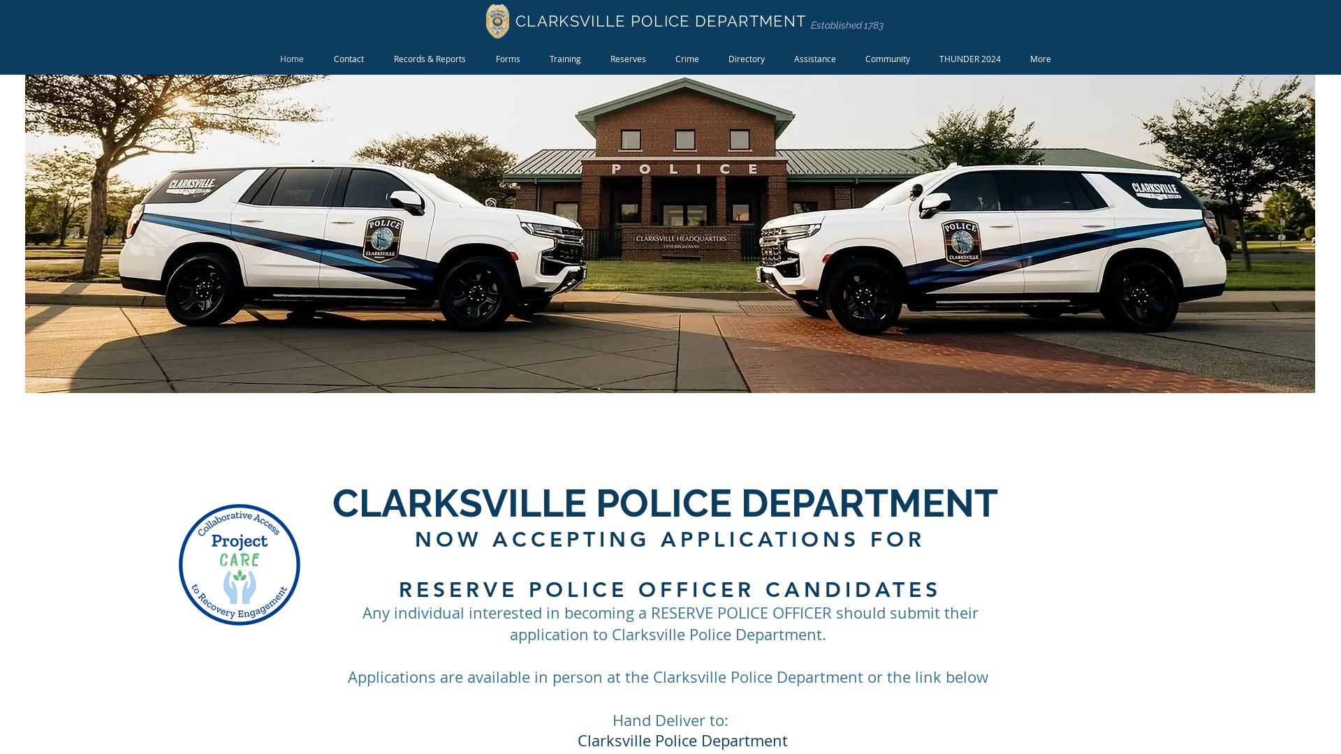 Clarksville Police Department | Home |