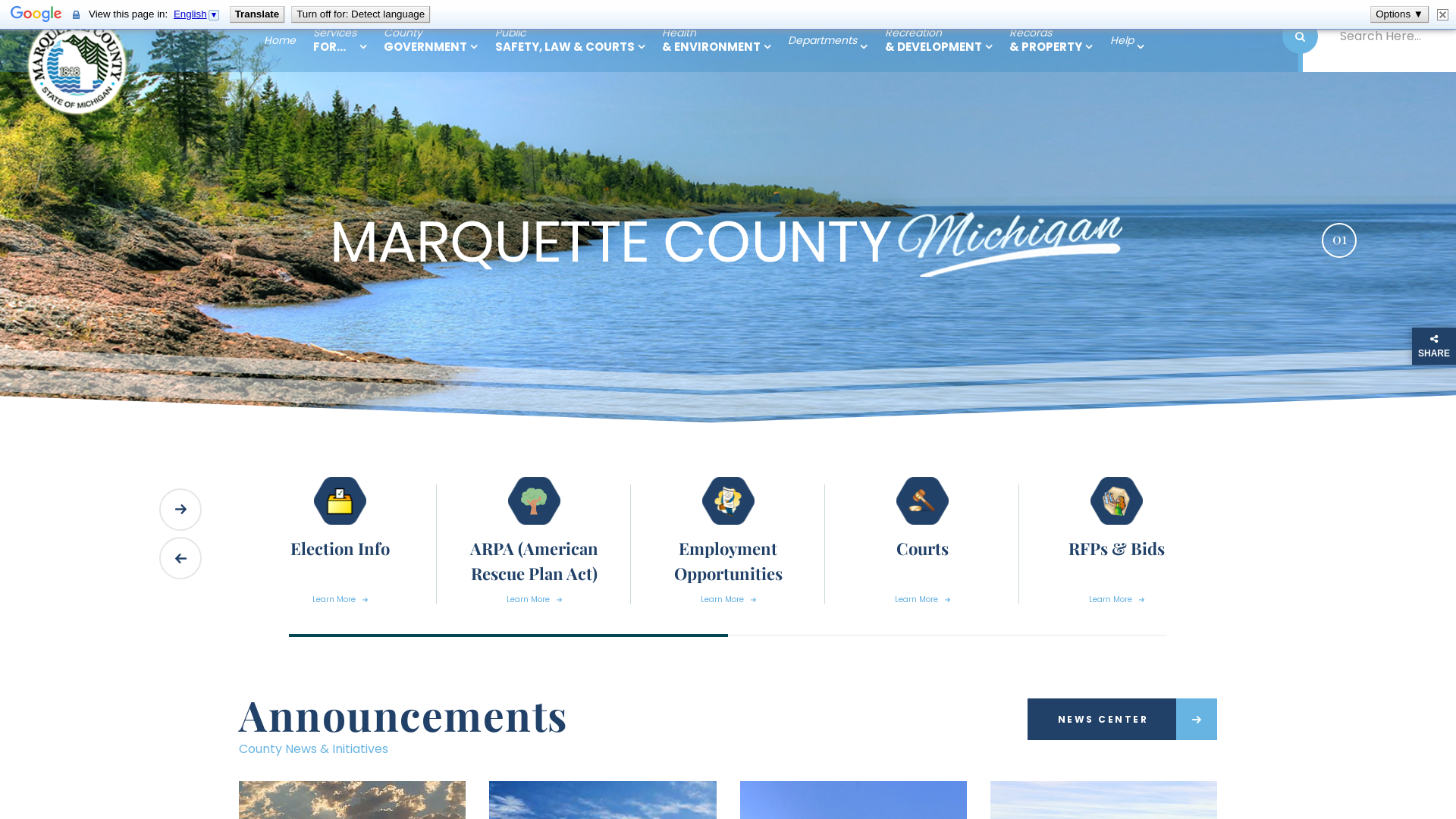 Welcome to Marquette County,MI