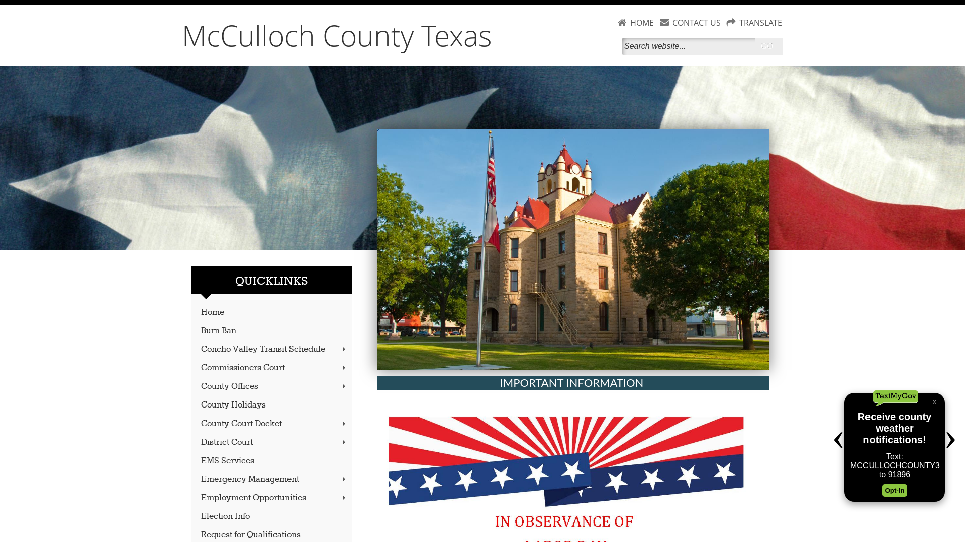 McCulloch County, Texas