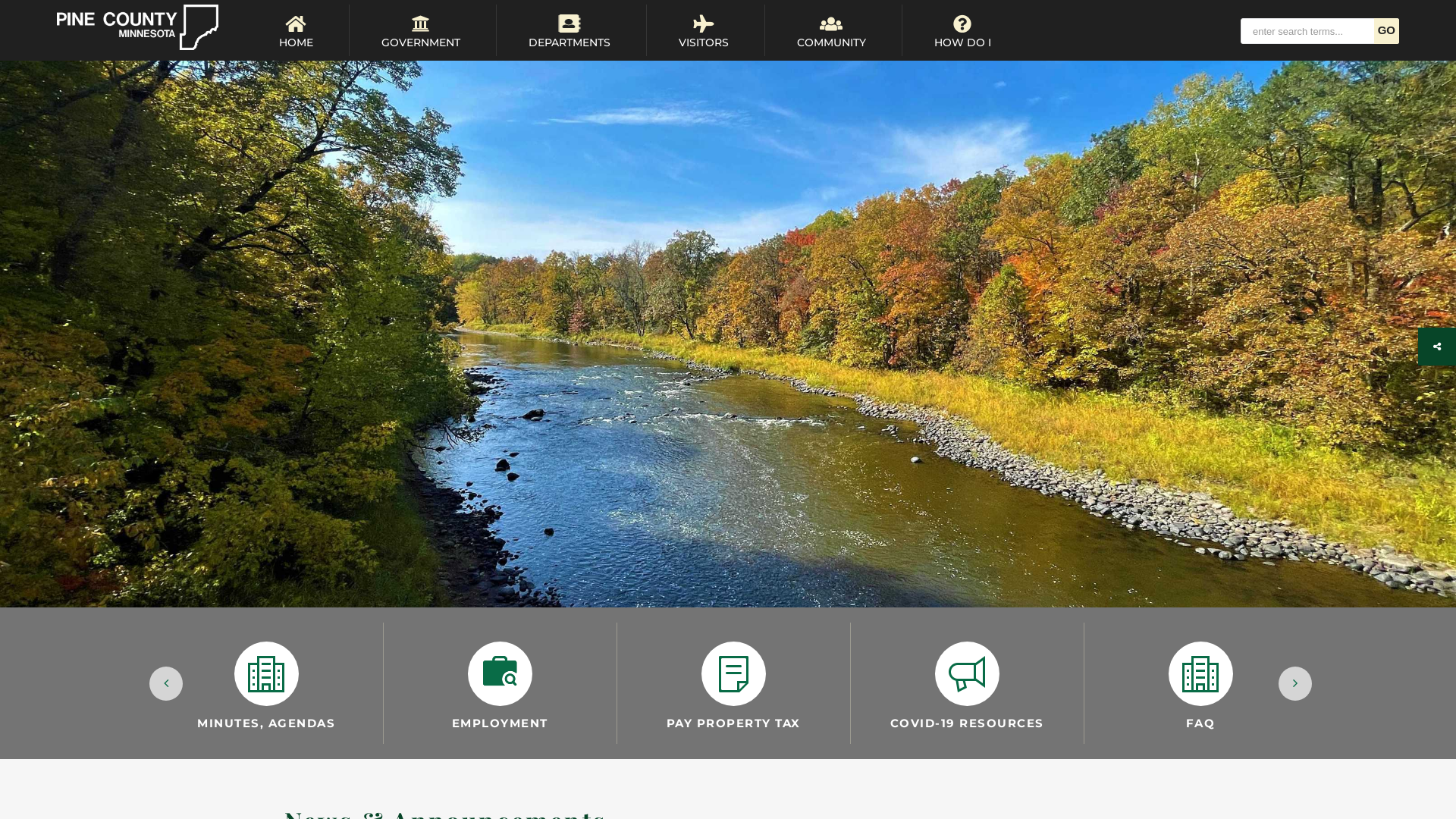 Welcome to Pine County, MN