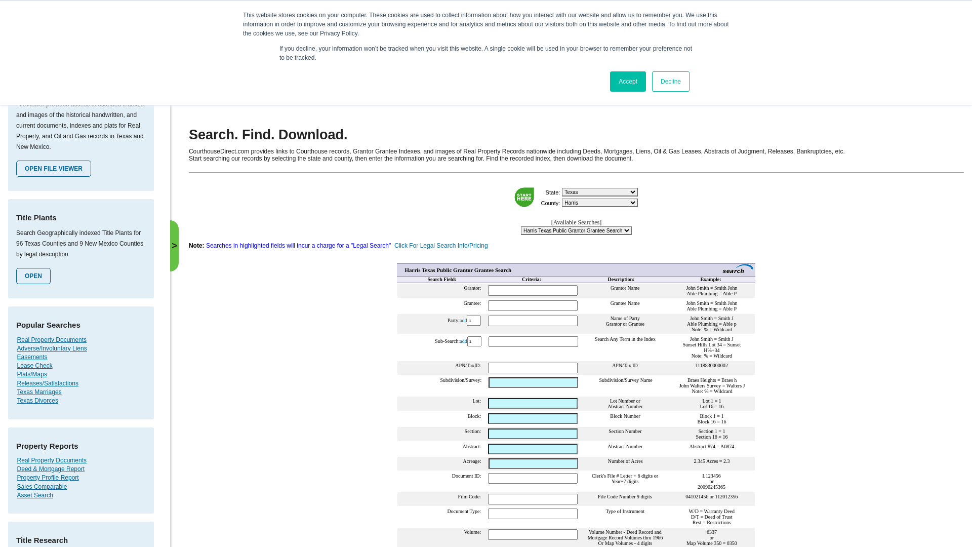 Search & Access Texas Public County Records Online | National Database | CourthouseDirect.com