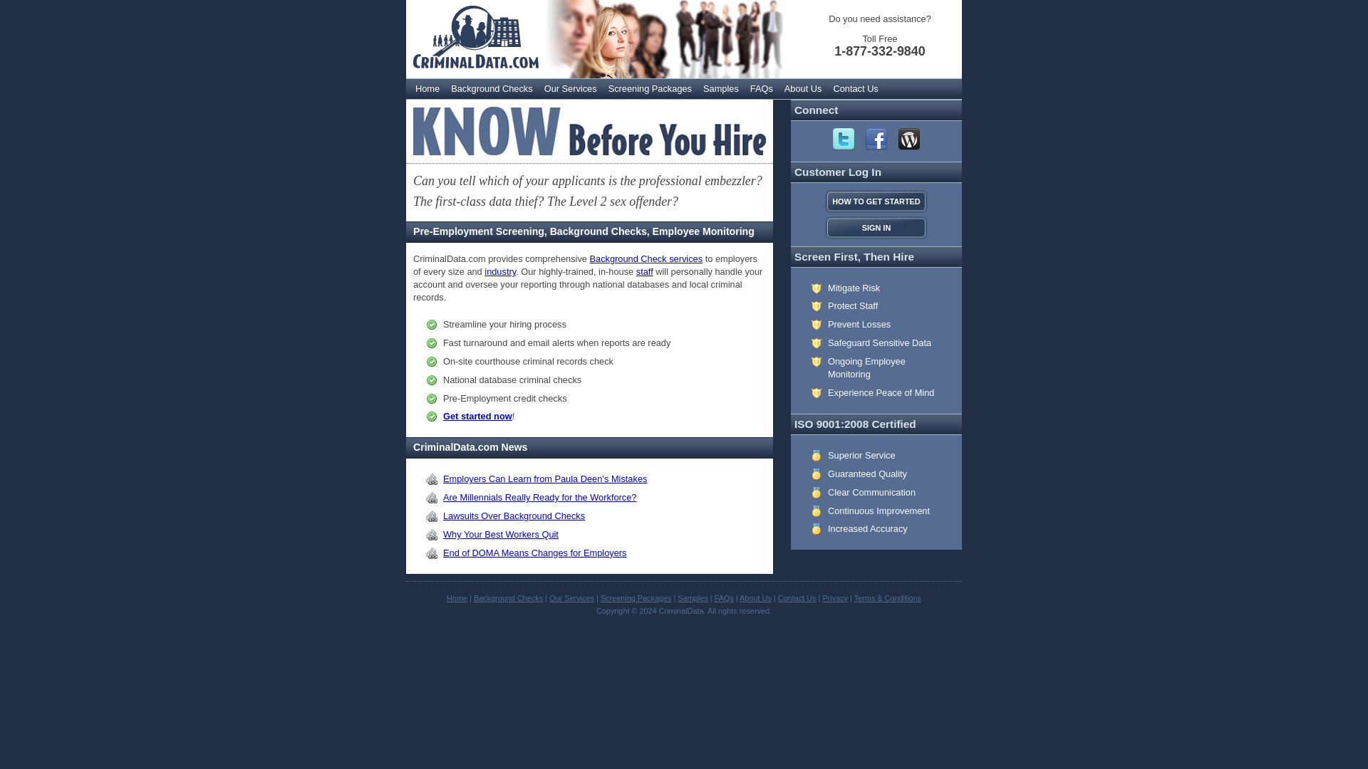 Background Checks | Criminal Background Checks | Employee Background Checks | CriminalData.com