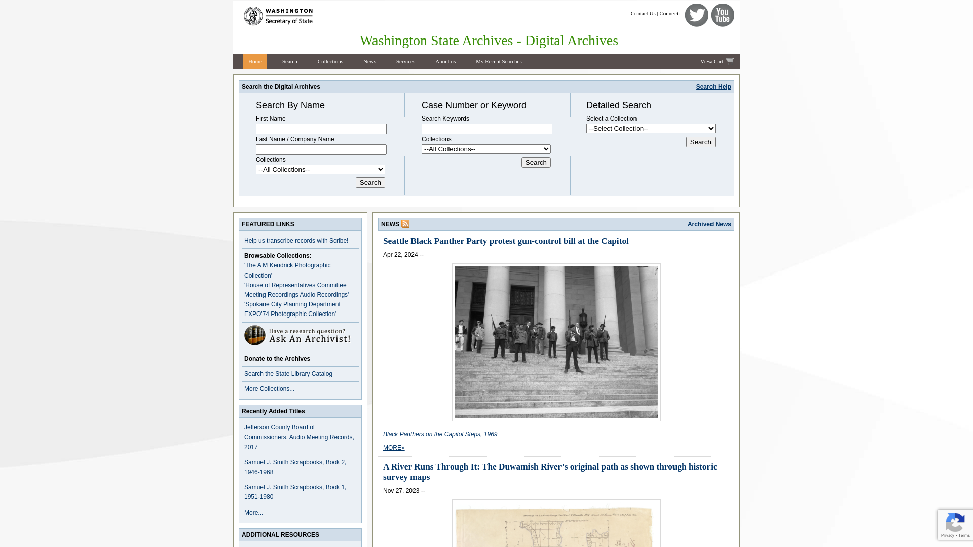 Washington State Archives, Digital Archives