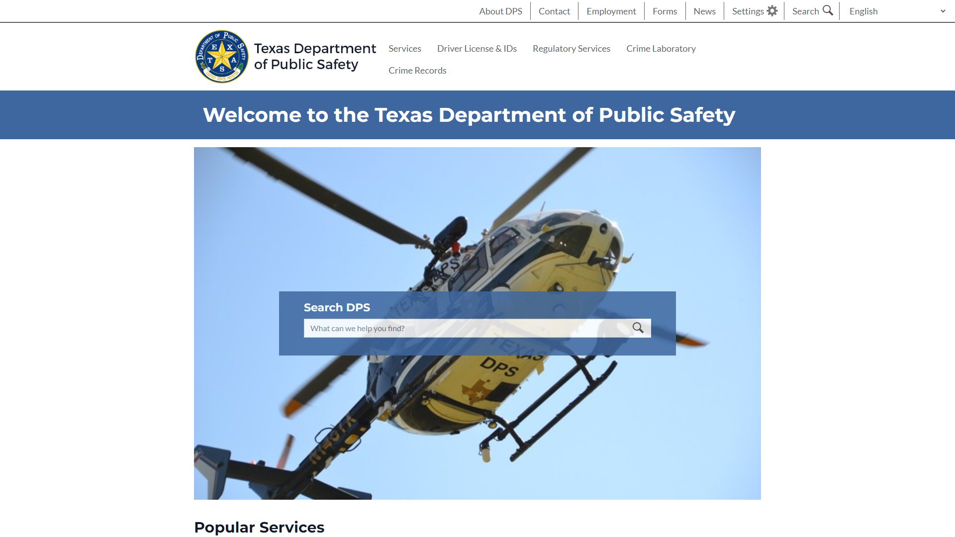 Welcome to the Texas Department of Public Safety | Department of Public Safety